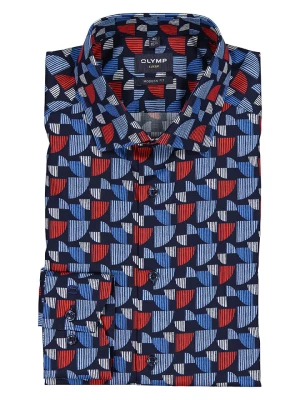 OLYMP Koszula "Luxor" - Modern fit - w kolorze niebiesko-czerwonym rozmiar: 41