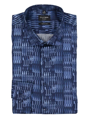 OLYMP Koszula "No 6 six" - Slim fit - w kolorze niebieskim rozmiar: 43
