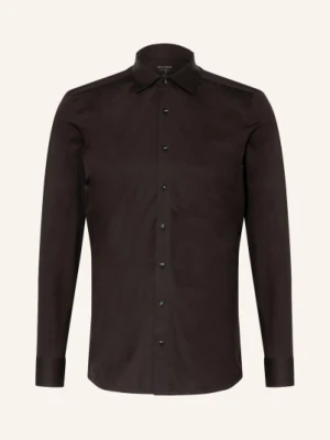 Olymp Koszula Z Dżerseju Level Five 24/Seven Body Fit schwarz