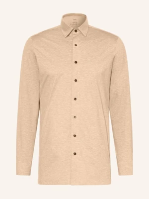 Olymp Koszula Z Dżerseju Luxor 24/Seven Modern Fit beige