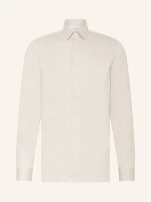 Olymp Koszula Z Dżerseju Luxor 24/Seven Modern Fit beige