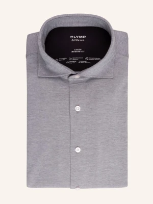 Olymp Koszula Z Dżerseju Luxor 24 / Seven Modern Fit grau SZARY