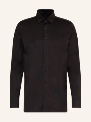 Olymp Koszula Z Dżerseju Luxor 24/Seven Modern Fit schwarz
