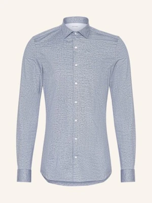 Olymp Koszula Z Dżerseju No. Six Super Slim Fit blau