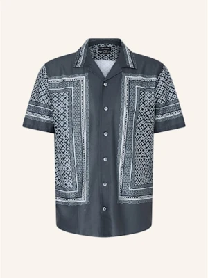 Olymp Koszula Z Klapami Regular Fit blau