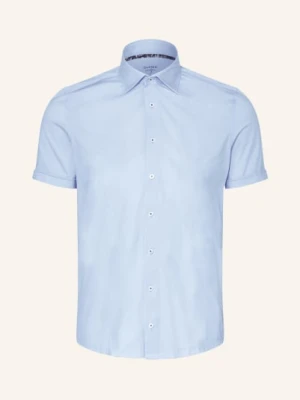 Olymp Koszula Z Krótkim Rękawem Level Five 24/Seven Body Fit blau