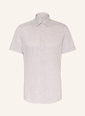 Olymp Koszula Z Krótkim Rękawem Level Five Body Fit beige