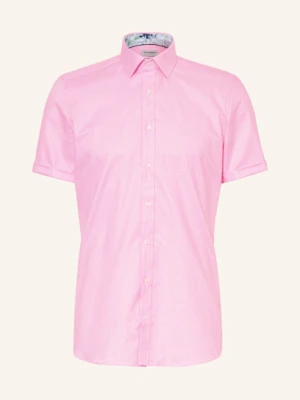Olymp Koszula Z Krótkim Rękawem Level Five Body Fit pink