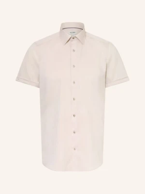 Olymp Koszula Z Krótkim Rękawem Level Five O Dopasowanym Kroju beige