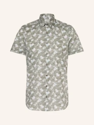 Olymp Koszula Z Krótkim Rękawem Level Five O Dopasowanym Kroju gruen