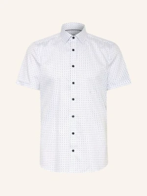 Olymp Koszula Z Krótkim Rękawem Level Five O Dopasowanym Kroju weiss