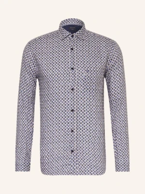 Olymp Koszula Z Lnu Casual Regular Fit blau