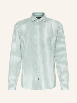 Olymp Koszula Z Lnu Casual Regular Fit gruen