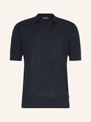 Olymp Koszulka Polo Z Dzianiny Casual Comfort Fit blau