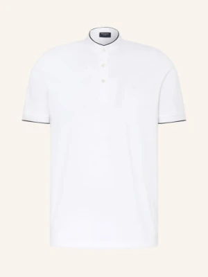 Olymp Koszulka Polo Z Pikowanym Wzorem Casual Regular Fit weiss