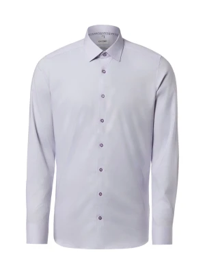 Olymp Level Five koszula biznesowa Mężczyźni Slim Fit Bawełna lila