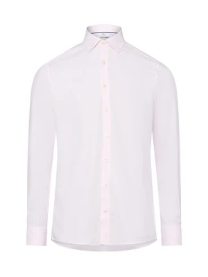 Olymp Level Five Koszula męska Mężczyźni Slim Fit Bawełna różowy jednolity,