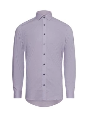 Olymp Level Five Koszula męska Mężczyźni Slim Fit Bawełna różowy wzorzysty,