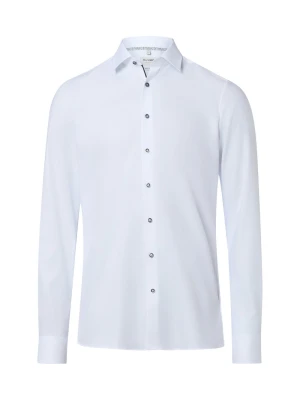 Olymp Level Five Koszula Mężczyźni Super Slim Fit Bawełna biały