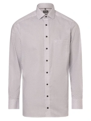 OLYMP Luxor modern Fit Koszula męska Mężczyźni Modern Fit Bawełna biały wzorzysty,