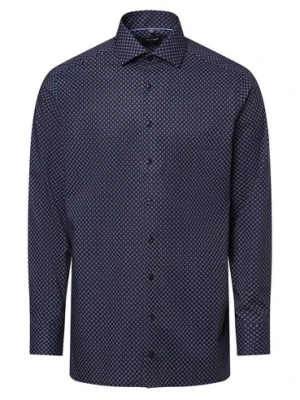 OLYMP Luxor modern Fit Koszula męska Mężczyźni Modern Fit Bawełna niebieski wzorzysty,