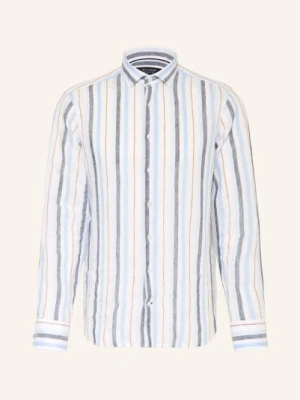 Olymp Signature Koszula Lniana Casual O Dopasowanym Kroju blau