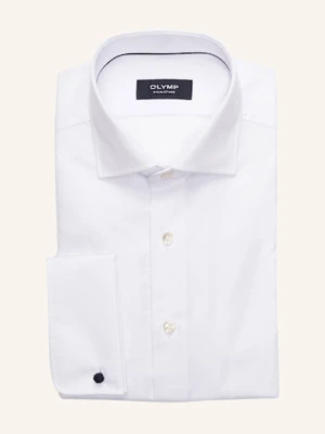Olymp Signature Koszula O Dopasowanym Kroju Z Mankietami Z Wywiniętymi Końcami weiss