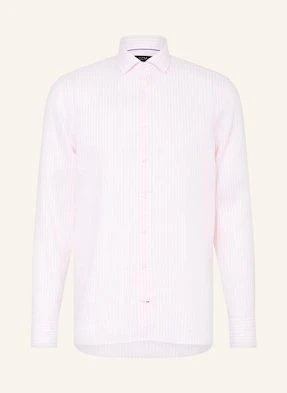 Olymp Signature Koszula Z Lnu Tailored Fit rosa