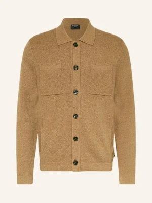 Olymp Sweter Level Five O Dopasowanym Kroju, Wykonany Z Wełny Dziewiczej braun