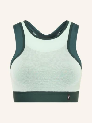 On Biustonosz Sportowy Train Volt Z Siateczki gruen