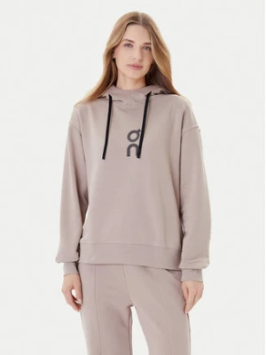 On Bluza Club Hoodie 1WE1004 Beżowy Relaxed Fit