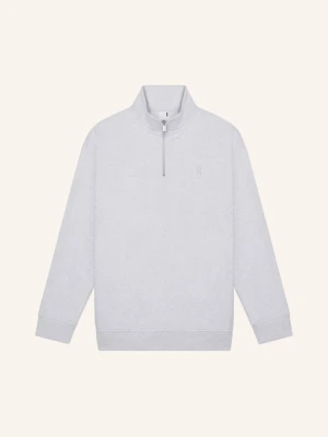 On Bluza Dresowa Typu Troyer grau JASNOCZARY