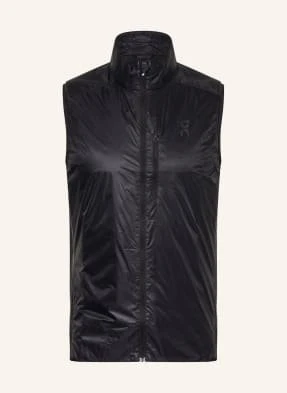 On Kamizelka Do Biegania Weather Vest schwarz