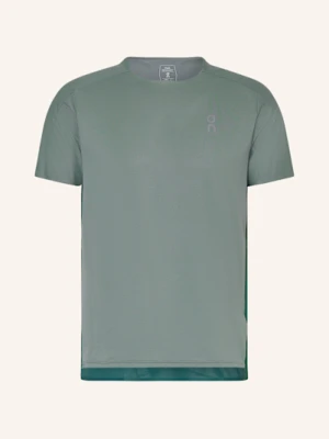 On Koszulka Do Biegania Performance-T gruen
