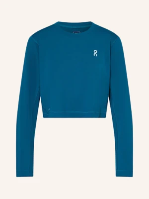 On Koszulka Z Długim Rękawem Train Long-T Crop blau