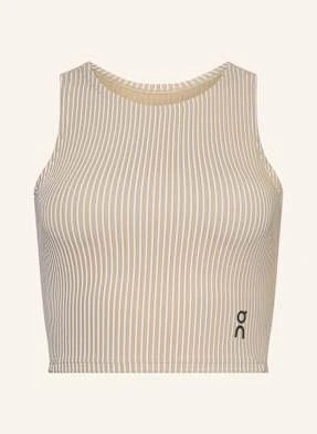 On Krótka Koszulka All-Day Ribbed Crop beige