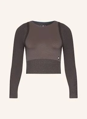 On Krótka Koszulka Z Długim Rękawem Studio Knit braun