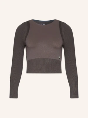 On Krótka Koszulka Z Długim Rękawem Studio Knit braun