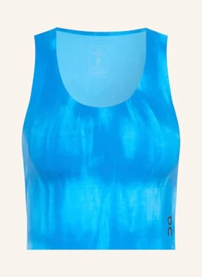 On Krótki Top Studio Open Back blau