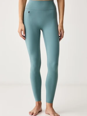 On legginsy do jogi damskie Studio turkusowy