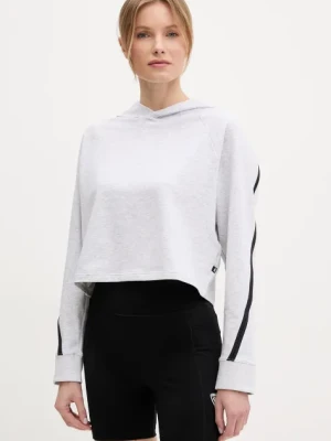 ON running bluza dresowa Studio kolor szary z kapturem melanżowa 1WF12421756