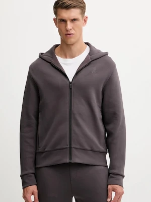 ON running bluza treningowa Focus Tech męska kolor fioletowy z kapturem gładka 1MF30300569