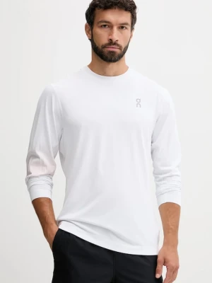ON running longsleeve treningowy kolor biały z nadrukiem 1MF30510069