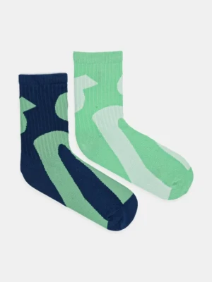ON running skarpetki 2-pack damskie kolor zielony 2UF10132900