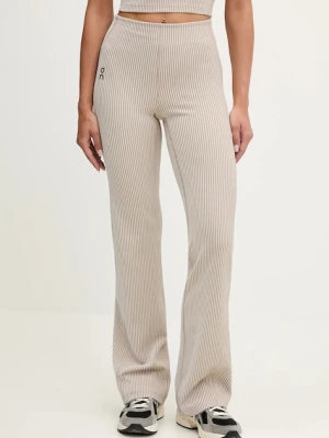 ON running spodnie do jogi All-Day damskie kolor beżowy proste high waist 1WF30473961