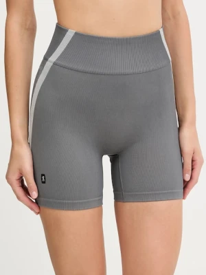 ON running szorty do jogi Studio damskie kolor szary z nadrukiem high waist 1WF10360962