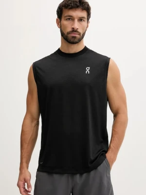 ON running t-shirt treningowy kolor czarny 1MF11800553