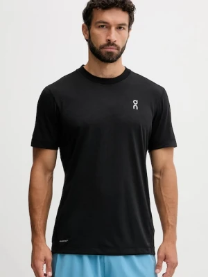 ON running t-shirt treningowy męski kolor czarny z nadrukiem 1MF11780553