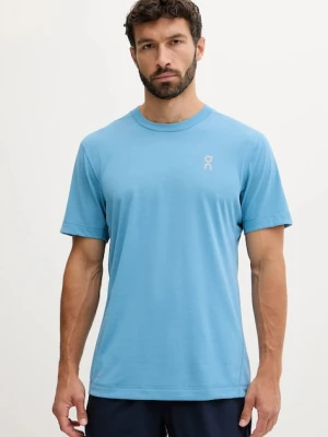 ON running t-shirt treningowy męski kolor niebieski gładki 1MF11783543