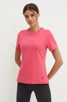 ON running t-shirt treningowy Movement kolor różowy 1WE30382503